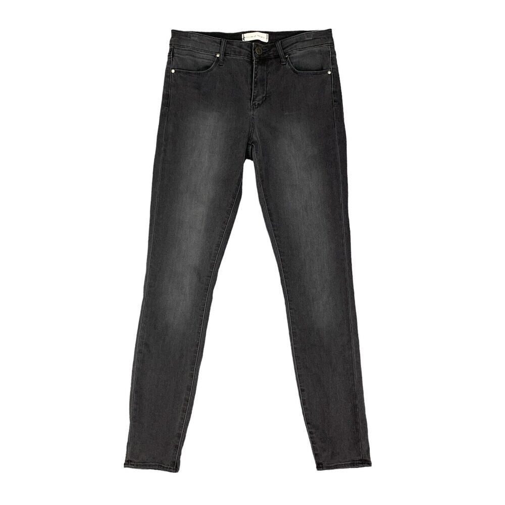 Articles of Society Jeans Womens 28 Gray Faded Denim Skinny Stretch Mid Rise